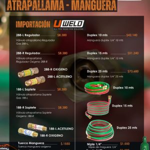 VALVULAS- ATRAPALLAMA-MANGUERA