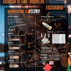 EQUIPOS DE CALENTAR HE-505  -BOQILLAS