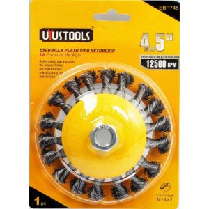 GRATA PLATO TRENZADA 4,5″ M14 UYUSTOOLS